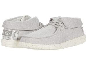HEYDUDE WOMEN'S BRITT LINEN LIGHT GREY SIZE 8 | WOMEN’S SHOES |  LIGHT-WEIGHT
